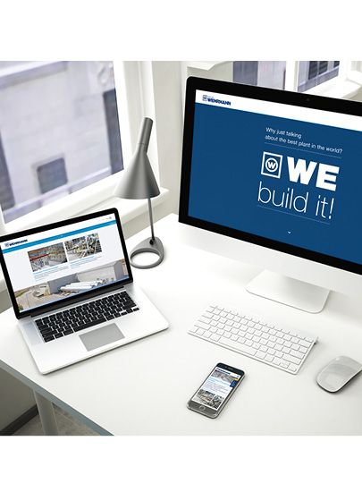 iMac-, Laptop- und Smartphoneansicht Website Wehrhahn