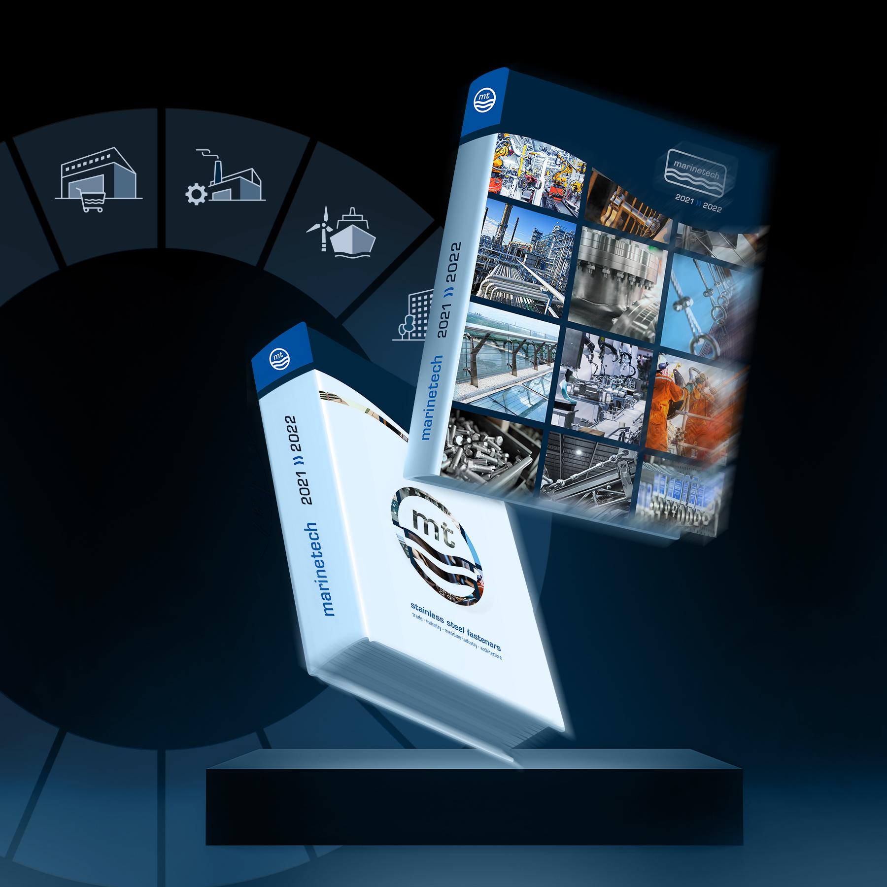 zwei Bücher von Marinetech