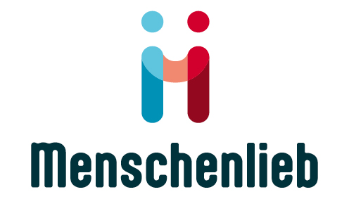 Das Menschenlieb Logo – ein stilisiertes M mit dem Schriftzug „Menschenlieb"